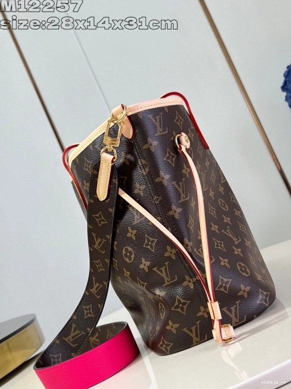 WIS Bandoulière Inside Louis MM-31*28*14cm Vuitton Out Neverfull 0710